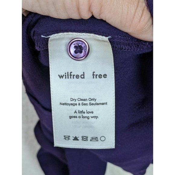 Wilfred Free Women's Button down Short sleeve Tie waist Cropped blouse Size S - Picture 5 of 6